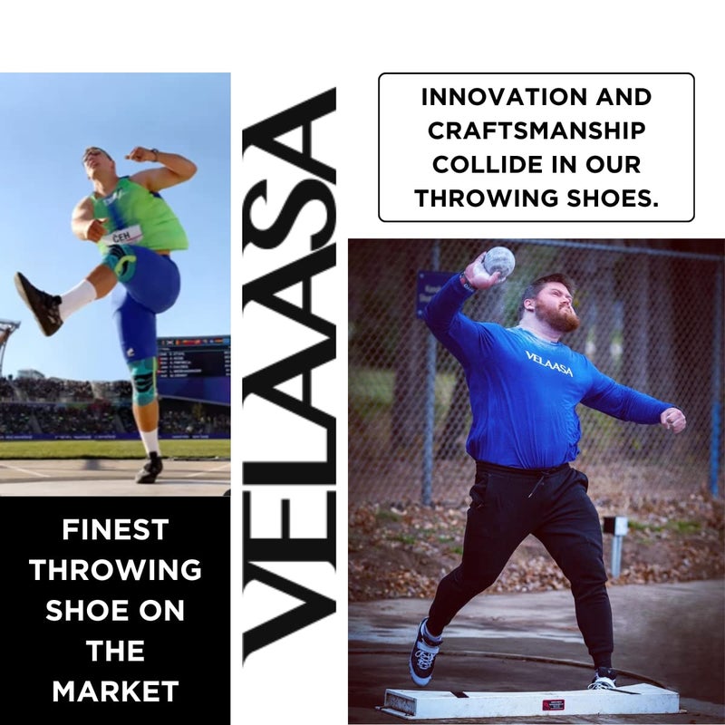 VELAASA Stones | Throwing Shoe | Men and Womens Discus Throw Shoes | Shotput and Javelin Shoes | for Running | Track and Field Equipment | Training Gear | Snow Camo | 15 M / 16 .5 W - Image 3