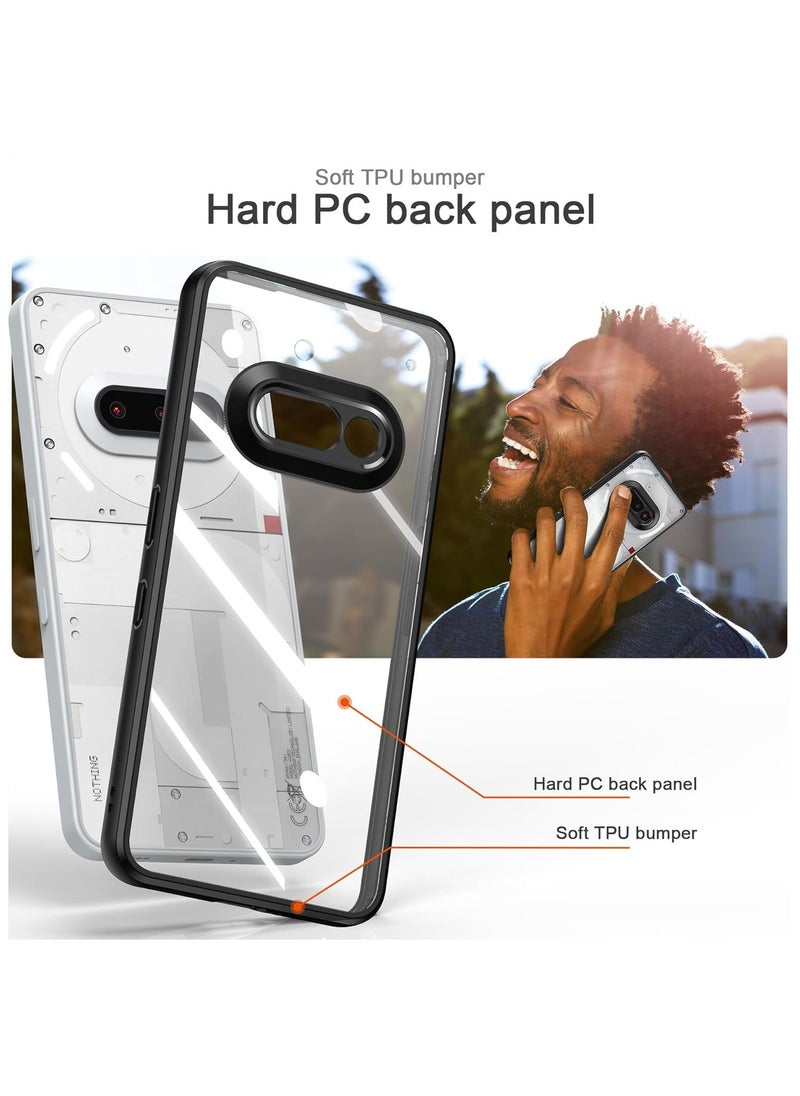 Generic - Case for Nothing Phone 3A, Lightweight Hybrid Hard PC with TPU Bumper Shockproof Protective Case cover Clear Back Designed compatible for Nothing Phone 3A - Image 1