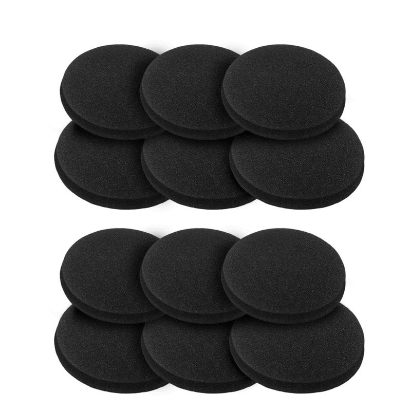 12 Pieces Activated Carbon Compost Bin Filters  67 Inch Extra Thick Indoor Compost Bucket Filter Activated Charcoal Countertop Replacement Bin Filters Round