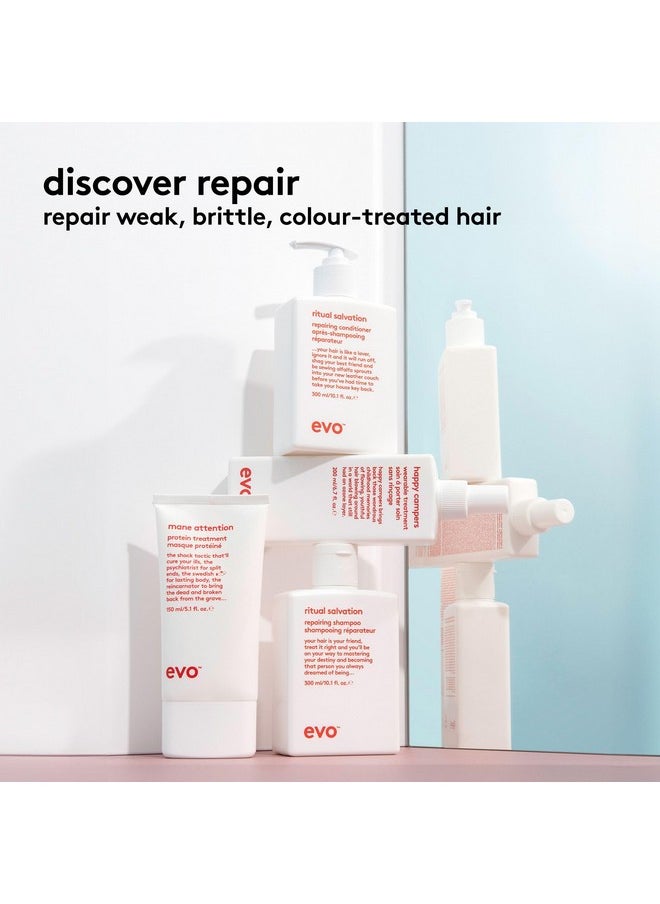 EVO Mane Attention Protein Hair Treatment - Moisturize, Repairs & Strengthens Hair - 150Ml / 5.1Fl.Oz  - Image 3