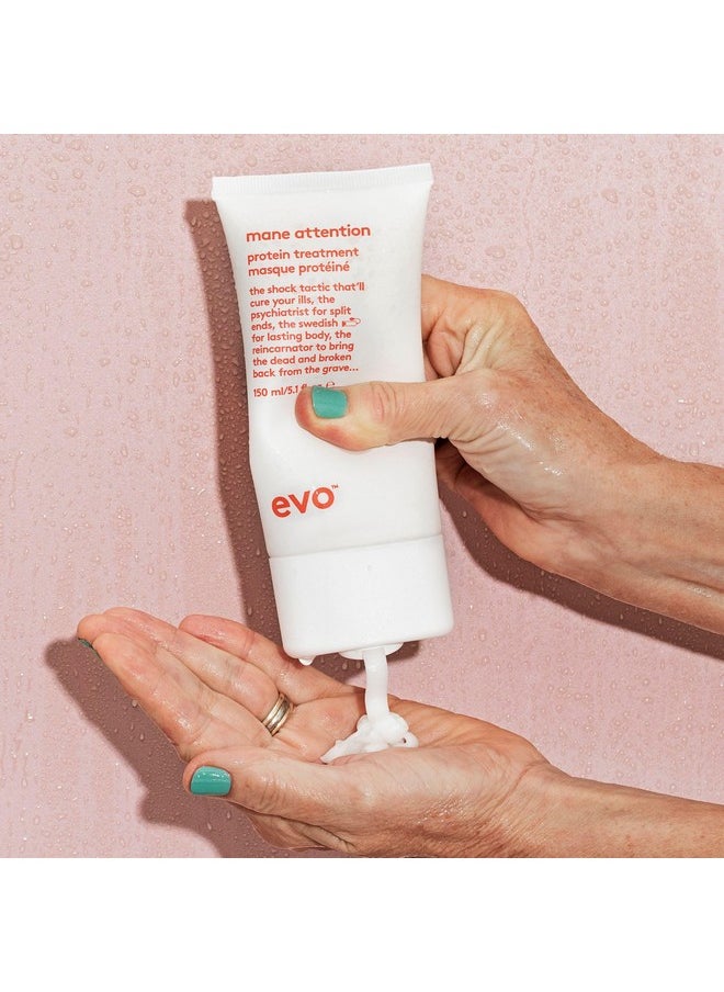 EVO Mane Attention Protein Hair Treatment - Moisturize, Repairs & Strengthens Hair - 150Ml / 5.1Fl.Oz  - Image 2