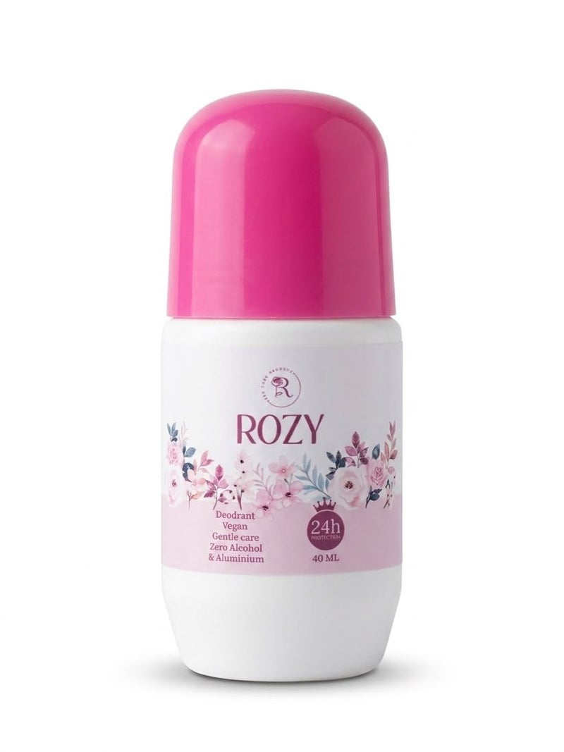 Rozy Roll-On Deodorant For Women – Deodorant Protection & Long Lasting Freshness – Gentle Formula With A Scent Full Of Feminine And Comfort40Ml