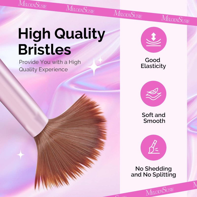 MelodySusie 4Pcs Acrylic Nail Brush Set, Size 8/12/14/16 Professional Nail Brushes for Acrylic Application Acrylic Powder Nail Extension and 3D Nail Carving for DIY Home Salon - Image 2