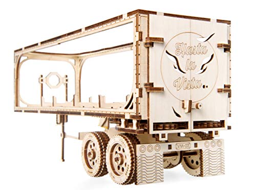 UGEARS Trailer for Heavy Boy Truck VM03 SelfAssembling 3D Wooden Model - Image 5