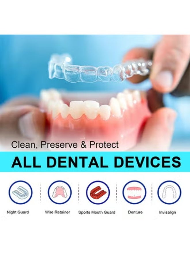 APPTRIN 36 Tablets Retainer Cleaner Tablets Denture Cleaning Tablets For Dental Appliances And Night Mouth Guard Cleanser Removes Odors Stains Plaque - Image 3