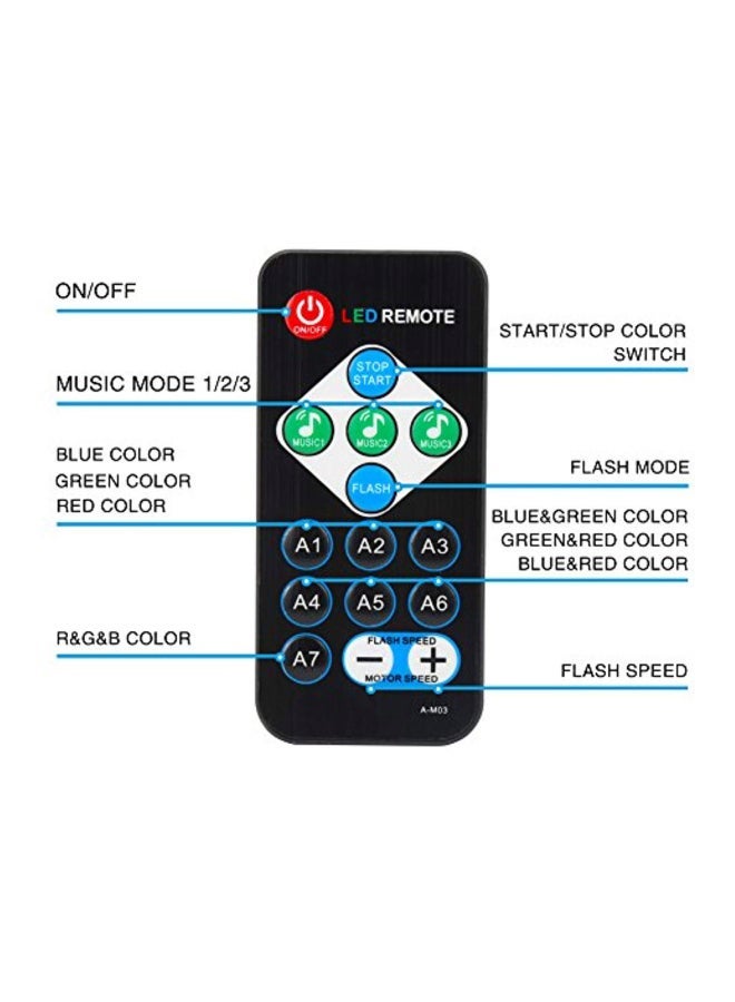 NIBEMINENT 2-Piece DJ Light With Remote Black 3.3 x 3.6 3inch - Image 4