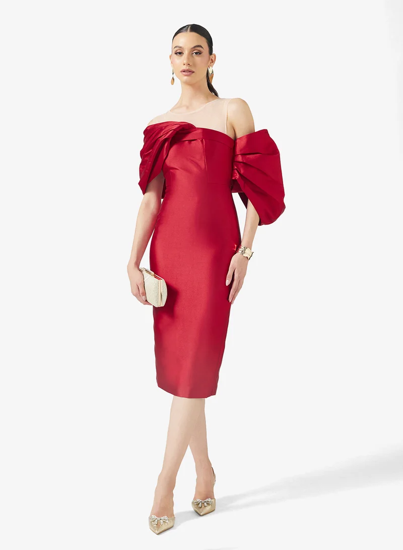 Shift Dress With Statement Sleeves