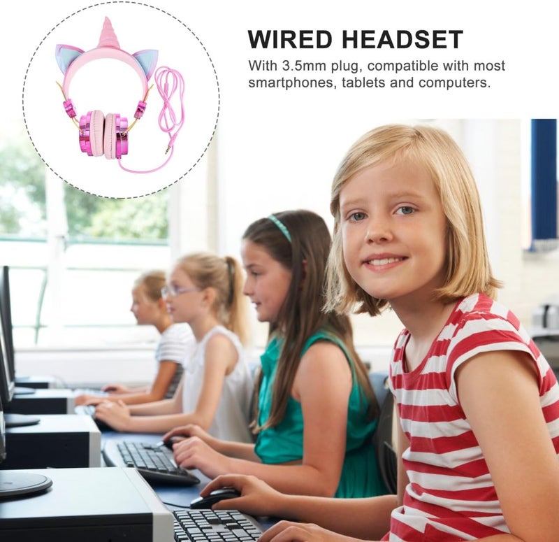 Quick assemble Unicorn Horn Cat Ear Over-Ear Headset with Microphone for Wired Rhinestone Gaming Headphones Rose Gold Wired Headphones for Computer and School Easy assemble alternatives Budget global standard quality Stable inert material Systematic nationwide ship Nationwide courier network Precision polished solid material Ready order processing Upgraded classic design Durability boosted processed material Anti slip Land transit & shipment compatible Big & small space compatible Globally spread simple design Chemical free Good ventilation Secure equipped warehouse Hardness boosted processed substance Affordable purchase options General compatible practical design Strategic warehouse site Universal design Dust tight seal KSA market popular practical build Market diverse application fit - Image 5