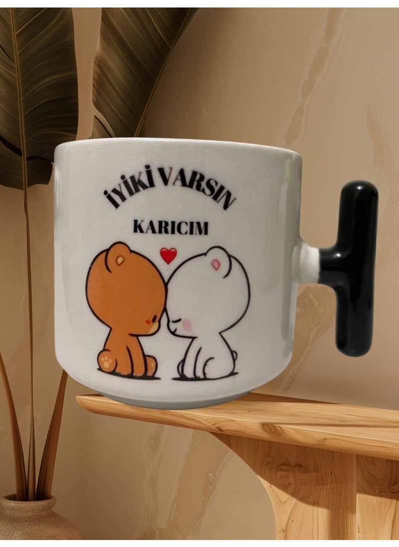 Game Fruy "I'm glad you exist, my wife" Double-Sided Written Mug  - Image 2
