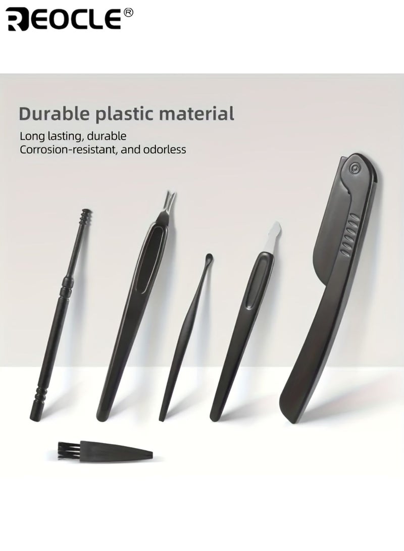 REOCLE 24PCS Luxury Stainless Steel Nail Care Kit Professional Nail Clippers Scissors and Beauty Tools with Portable Case Perfect for Home Salon Use Ideal Gift for Men  Women - Image 4