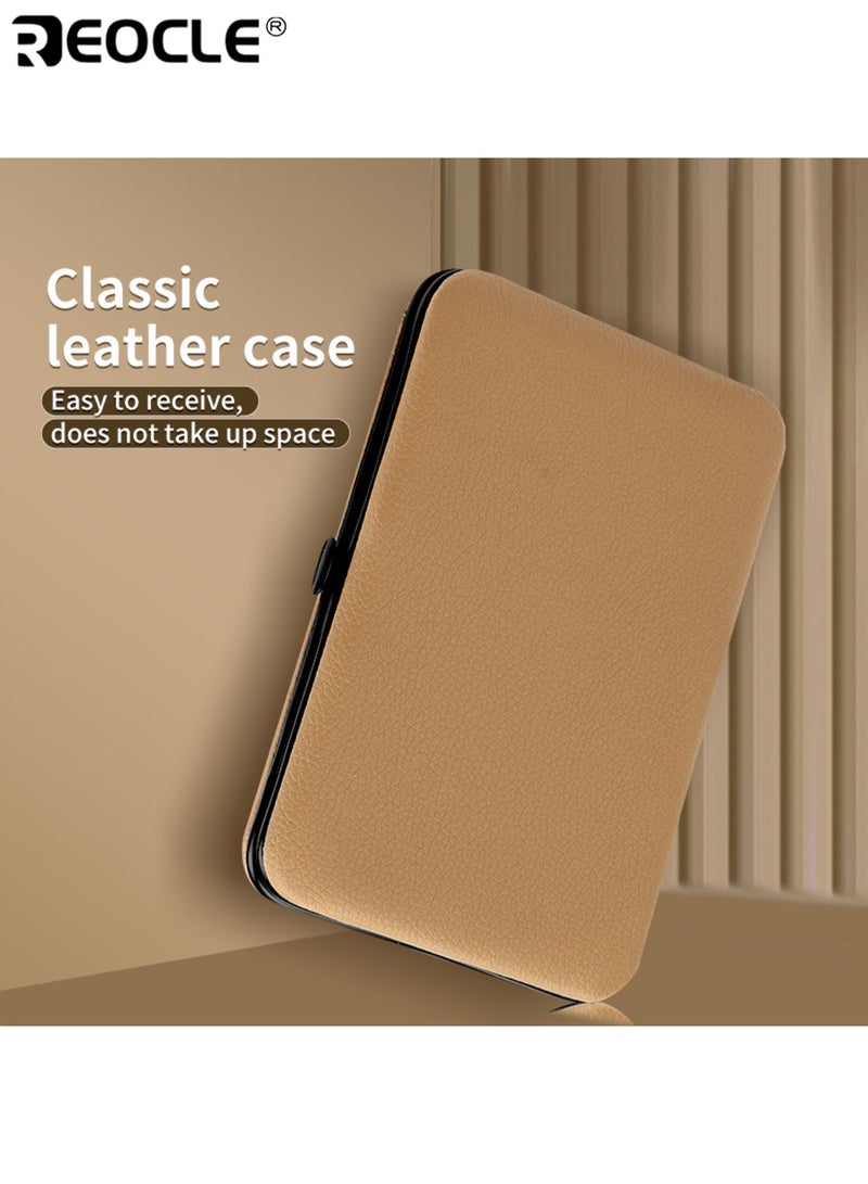 REOCLE 24PCS Luxury Stainless Steel Nail Care Kit Professional Nail Clippers Scissors and Beauty Tools with Portable Case Perfect for Home Salon Use Ideal Gift for Men  Women - Image 2