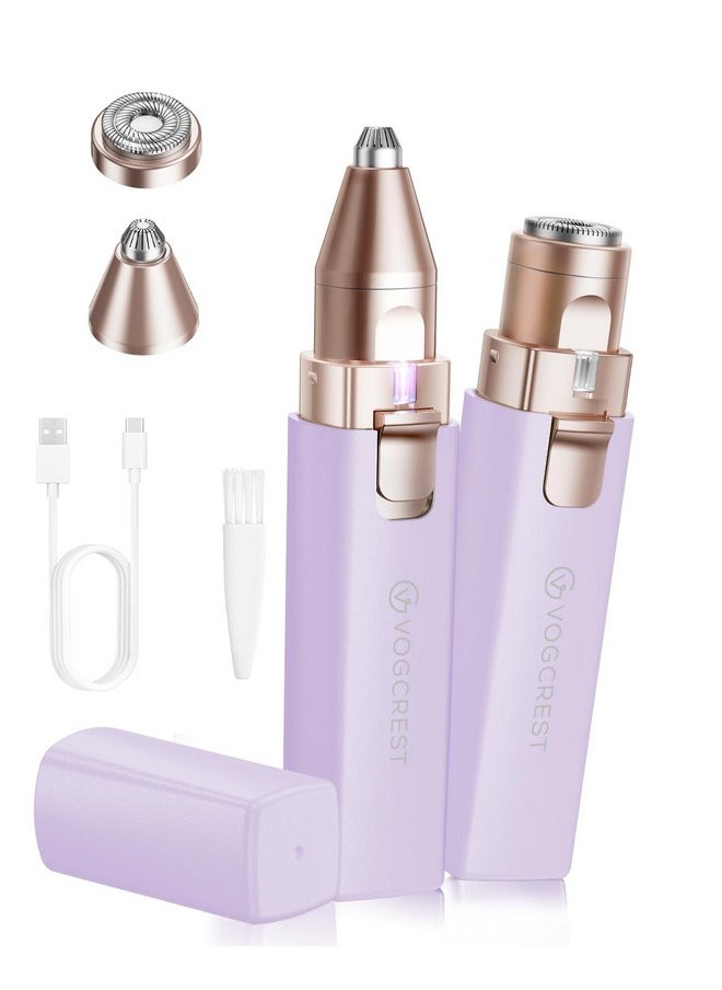 VG VOGCREST VG VOGCREST Eyebrow Hair Trimmer: Rechargeable Facial Hair Removal Device for Removing Unwanted Peach Fuzz from Lips Chin Neck As Well As Shaping Eyebrows  - Image 1