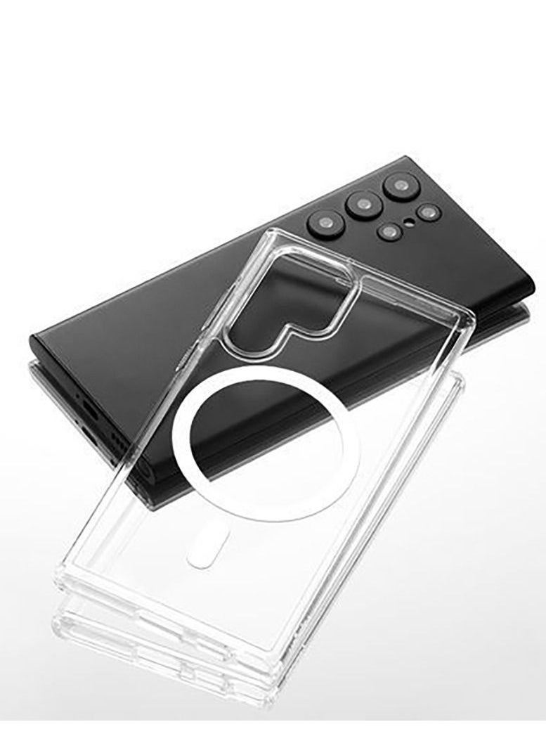 Generic - Samsung Galaxy S23 Ultra 5G TPU Magsafe Phone Case - Clear - Image 1