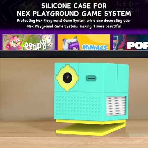 Wacanc Silicone Case Cover for Nex Playground Game System,Protective Case Cover Compatible with Nex Playground Game System,Anti Slip Anti Scratch Shockproof Nex Playground Game System Case (Green) - Image 4