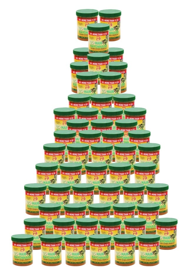PYRON 57 Pieces Hair Mayonnaise Treatment for Weak & Damaged Hair with Olive Oil 500grams  - Image 1