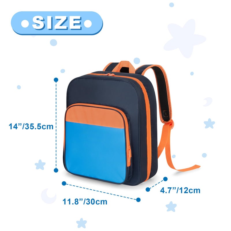 CURMIO Toy Cars Storage Backpack Compatible with Monster Jam Trucks/Hot Wheels 1:64 Scale Monster Trucks, Portable Carrying Case Bag with Front Pocket for Monster Truck, Dark Blue (Bag Only) - Image 5