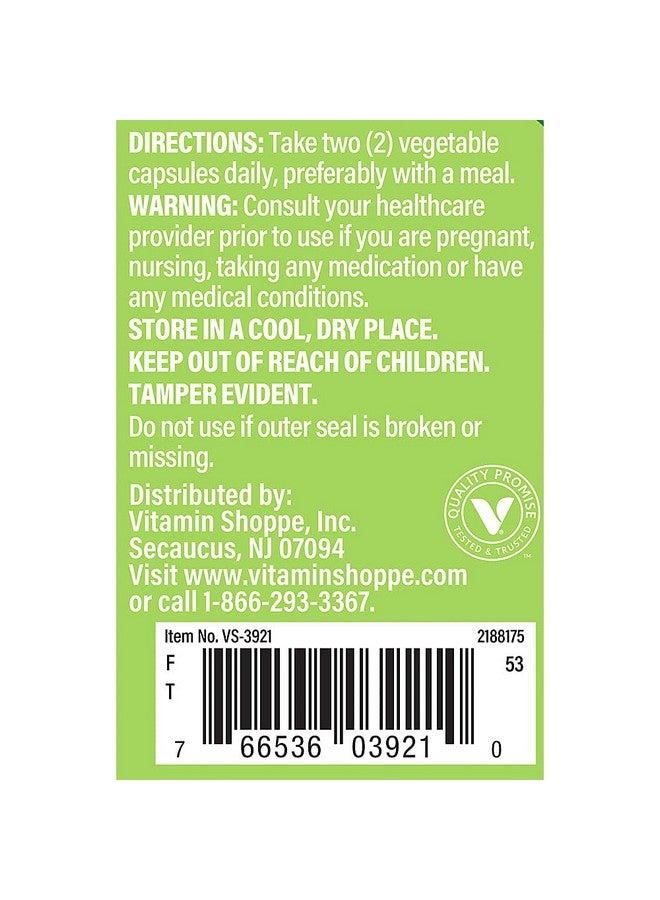 The Vitamin Shoppe Lion's Mane - Nootropic Mushroom Formula for Brain & Nerve Support - 1,000 MG (120 Vegetable Capsules) - Image 4