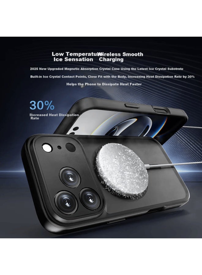 JD.com Jd Original Iphone17 Magnetic Phone Case, Apple 17 Protective Cover, Transparent Magnetic Anti-drop Magsafe Charging New Apple Phone Case, Gray - Image 2
