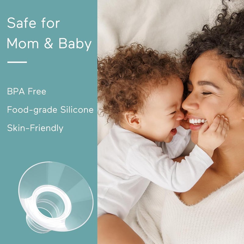 Paruu Flange Inserts 8PCS 15171921mm Suitable for Momcozy S12proS9proS9S10S12 for MedelaTsreteSpectraBellababy 24mm ShieldsFlanges Reduce Tunnel Down to Correct Size - Image 4