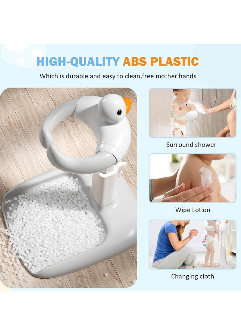 Baby Shower Stand, With Shower Stand, Adjustable Baby Shower Stand, Upright And Non Slip Support, Anti Tipping, Easy To Clean, Perfect Gift For Babies Aged 6-36 Months - Image 5