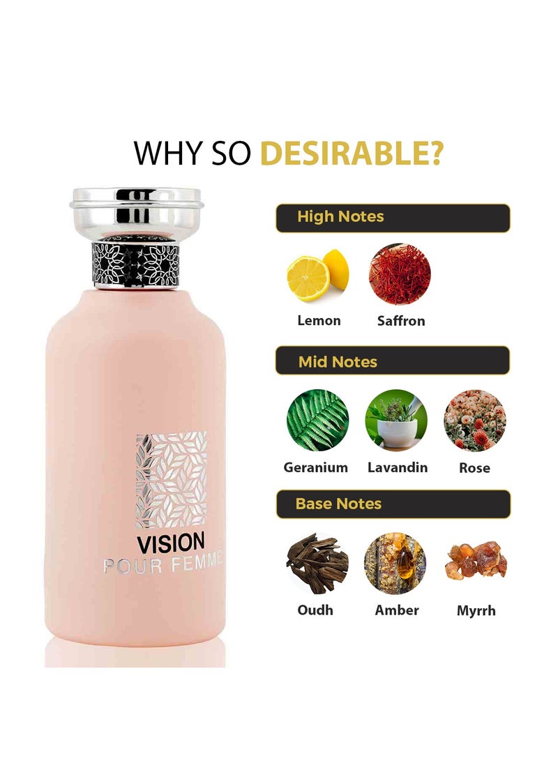 Nusuk VISION POUR FEMME EAU DE PARFUM FOR FEMALE 100 ML - Image 2