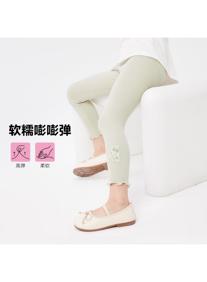 Zuoxi girls' Pants - Summer Breathable Leggings For Big Kids, Trendy Long Pants For Little Girls - Image 3