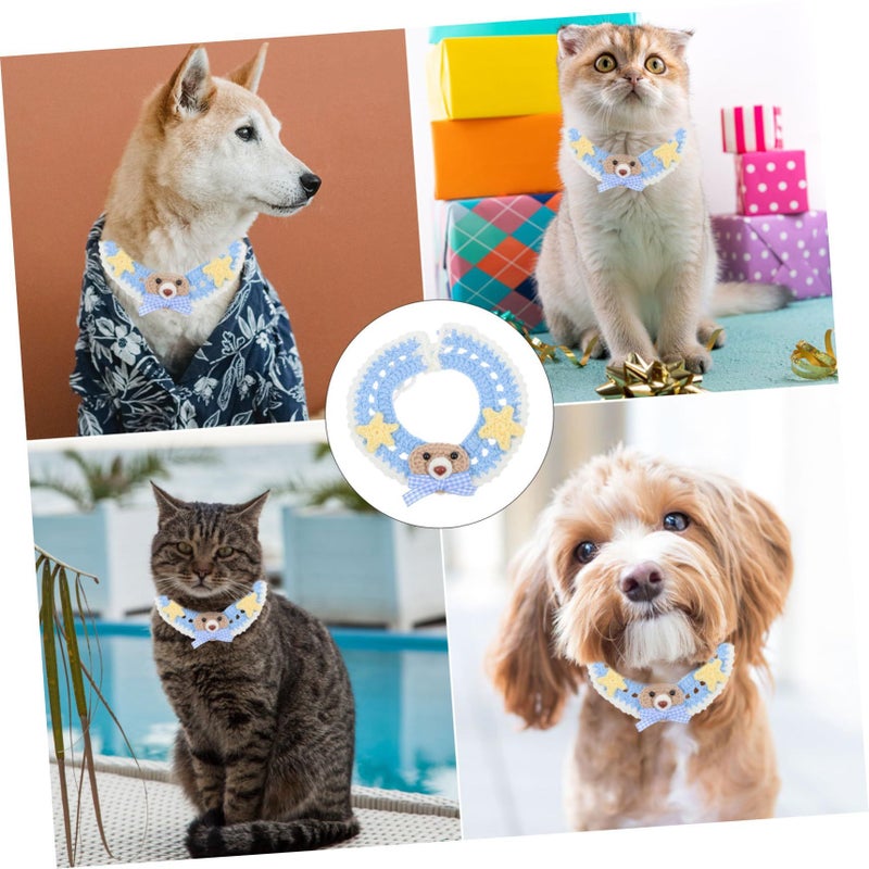 1Pc Adjustable Woolen Yarn Knitted Cat Collar for Daily Wear and Photo Shoot Pet Accessory - Image 5