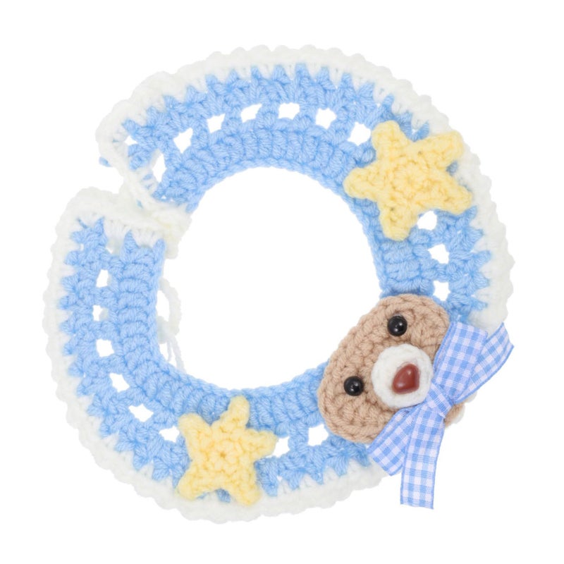 1Pc Adjustable Woolen Yarn Knitted Cat Collar for Daily Wear and Photo Shoot Pet Accessory - Image 2