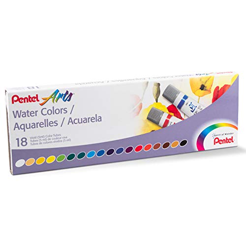 Pentel Arts Water Colors, Assorted Colors, Pack of 18 (WFRS-18) - Image 3