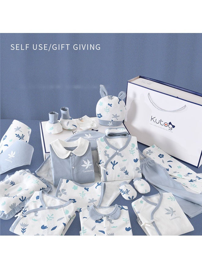 Bukela 18PCS Newborn Baby Gift Set, Newborn Layette Gift Set for Boys and Girls, Babies Essential Clothes Accessories with Baby Blanket, 100% Premium Cotton, for Spring Summer Autumn Winter Four Seasons - Image 2