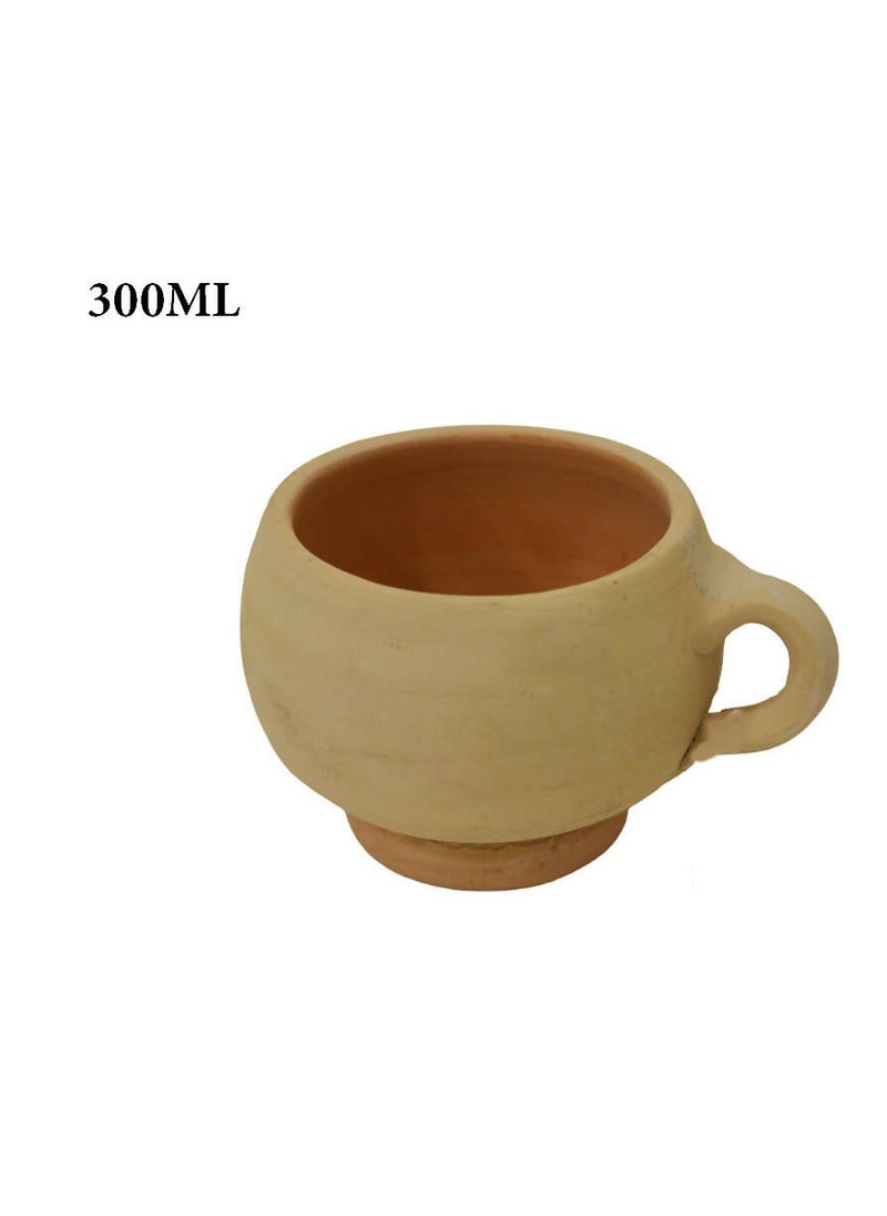 ماركة غير محددة - زير ماء من الفخار بغطاء مع قاعدة خشب - Image 1