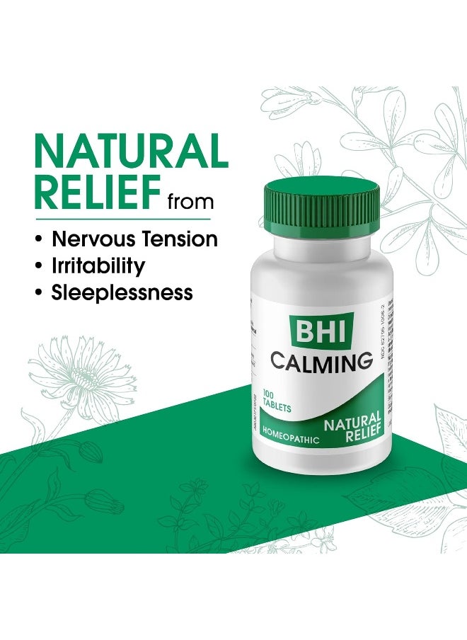 MediNatura MediNatura BHI Calming Tablets - Homeopathic Formula Temporary Relief of Minor, Simple Nervous Tension and Irritability to Help Occasional Sleeplessness - 100 Count  - Image 3