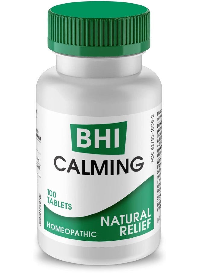 MediNatura MediNatura BHI Calming Tablets - Homeopathic Formula Temporary Relief of Minor, Simple Nervous Tension and Irritability to Help Occasional Sleeplessness - 100 Count  - Image 1