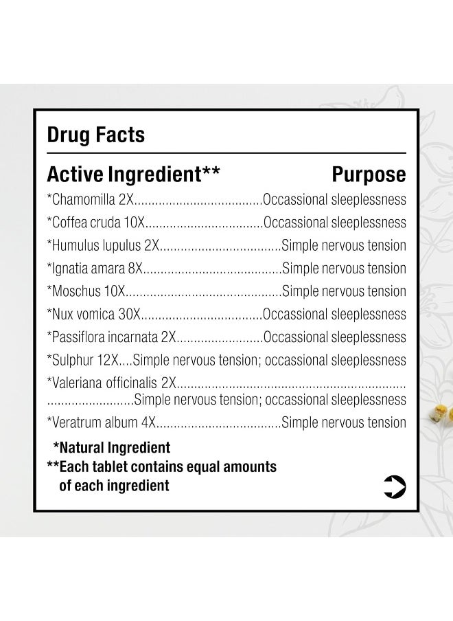 MediNatura MediNatura BHI Calming Tablets - Homeopathic Formula Temporary Relief of Minor, Simple Nervous Tension and Irritability to Help Occasional Sleeplessness - 100 Count  - Image 2