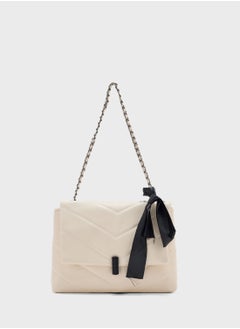 ELLA Quilted Crossbody Bag With Bow Detail  - Image 1