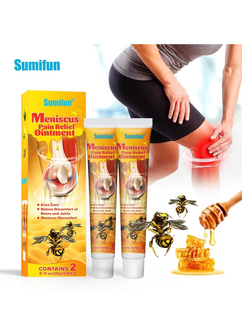 Sumifun 2pcs Joint and bone therapy cream, soothing joint cream, repairing damaged tendons, relieving tension and pain, correcting deformities in the back, neck, hands, and feet - Image 1