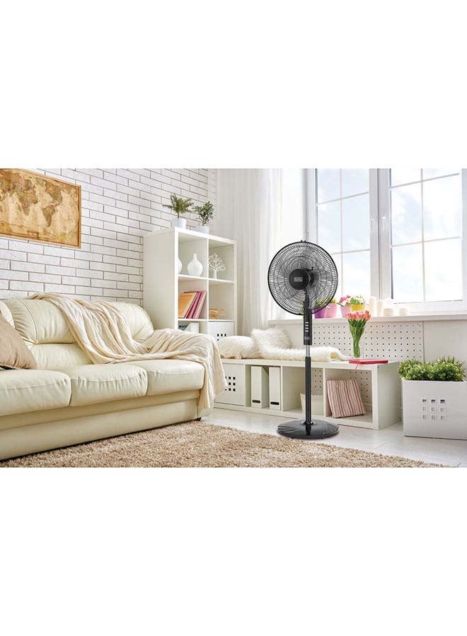 BLACK+DECKER 60W Stand Fan 16 Inch Diameter, 90° Wide Swing 3 Speeds Plus Modes And 5AS Blade, For The Perfect Temperature 60 W FS1620-B5 Black - Image 5