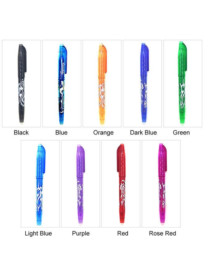 NIBEMINENT 9-Piece Erasable Bullet Neutral Pen Set Multicolour - Image 3