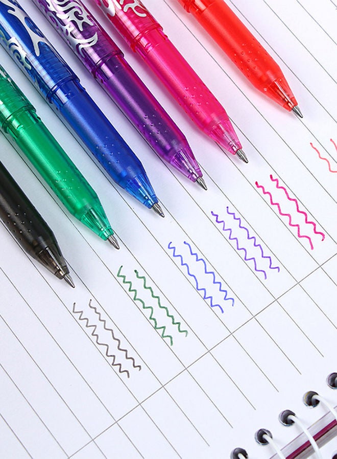 NIBEMINENT 9-Piece Erasable Bullet Neutral Pen Set Multicolour - Image 4