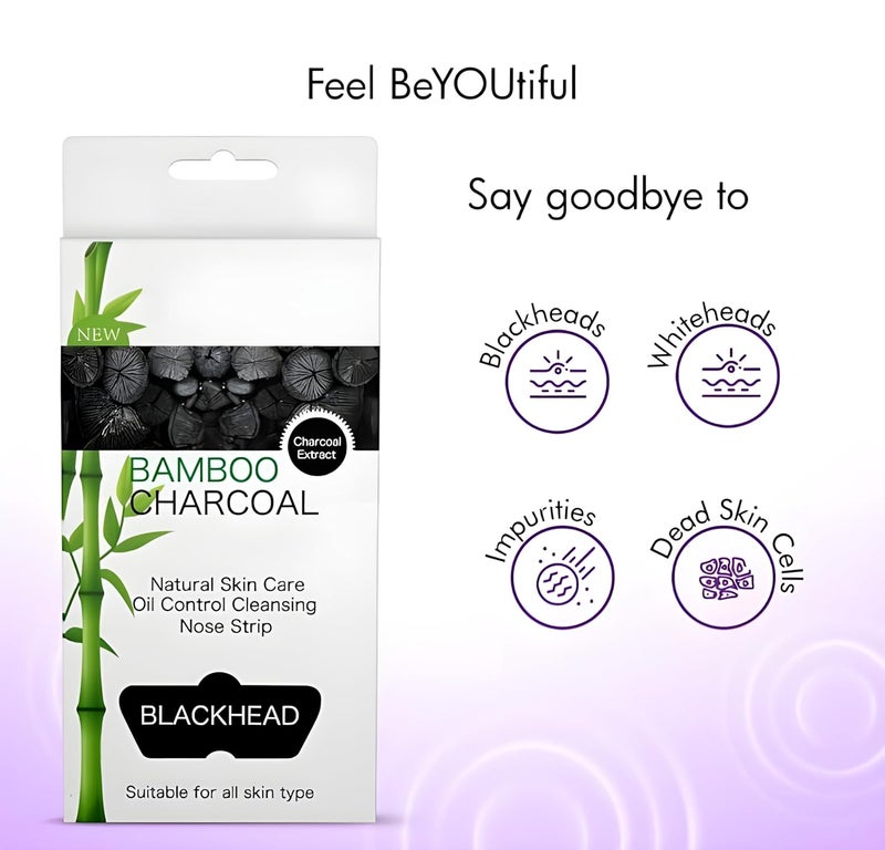 Generic VGSE BEAUTYBamboo Charcoal Nose Pore StripNatural Skin Care Oil Control Cleansing Blackhead Removal All Skin TypesDermatologically Tested10 pcspack of 1  - Image 5
