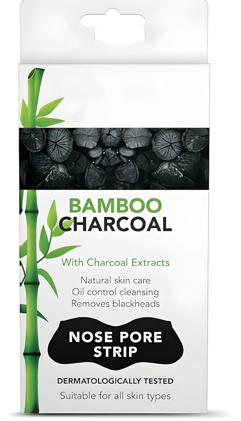 Generic VGSE BEAUTYBamboo Charcoal Nose Pore StripNatural Skin Care Oil Control Cleansing Blackhead Removal All Skin TypesDermatologically Tested10 pcspack of 1  - Image 1