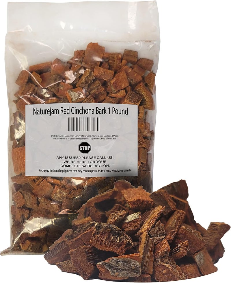 Naturejam Red Cinchona Bark - 1 Pound Bulk, 100% Natural from Mexico, Also Known as Quina Roja or Fever Tree - Image 1