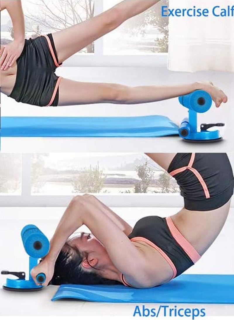ISHWAZ Portable Sit Up Bar For 6 Pack Abs, Core Workout, Ab Exercise And For Burning Fat And Calories, Self Suction Sit Up Assistant Device with 4 Adjustable Heights And Dual Sticks Design for Body Building  - Image 3