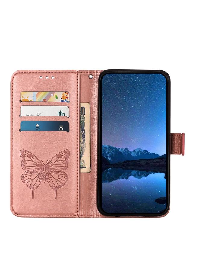 اس-توب جراب هاتف Itel P17 / A27 من الجلد المنقوش بنقشة الفراشة - Image 3