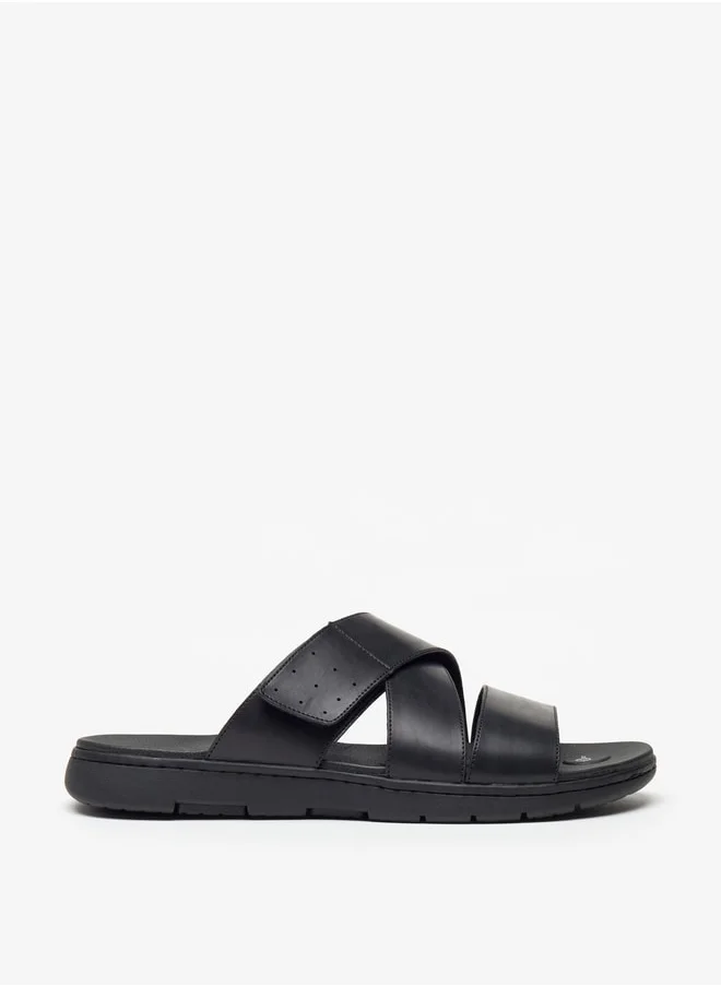 Le Confort Men's Cross Strap Slip-On Sandals