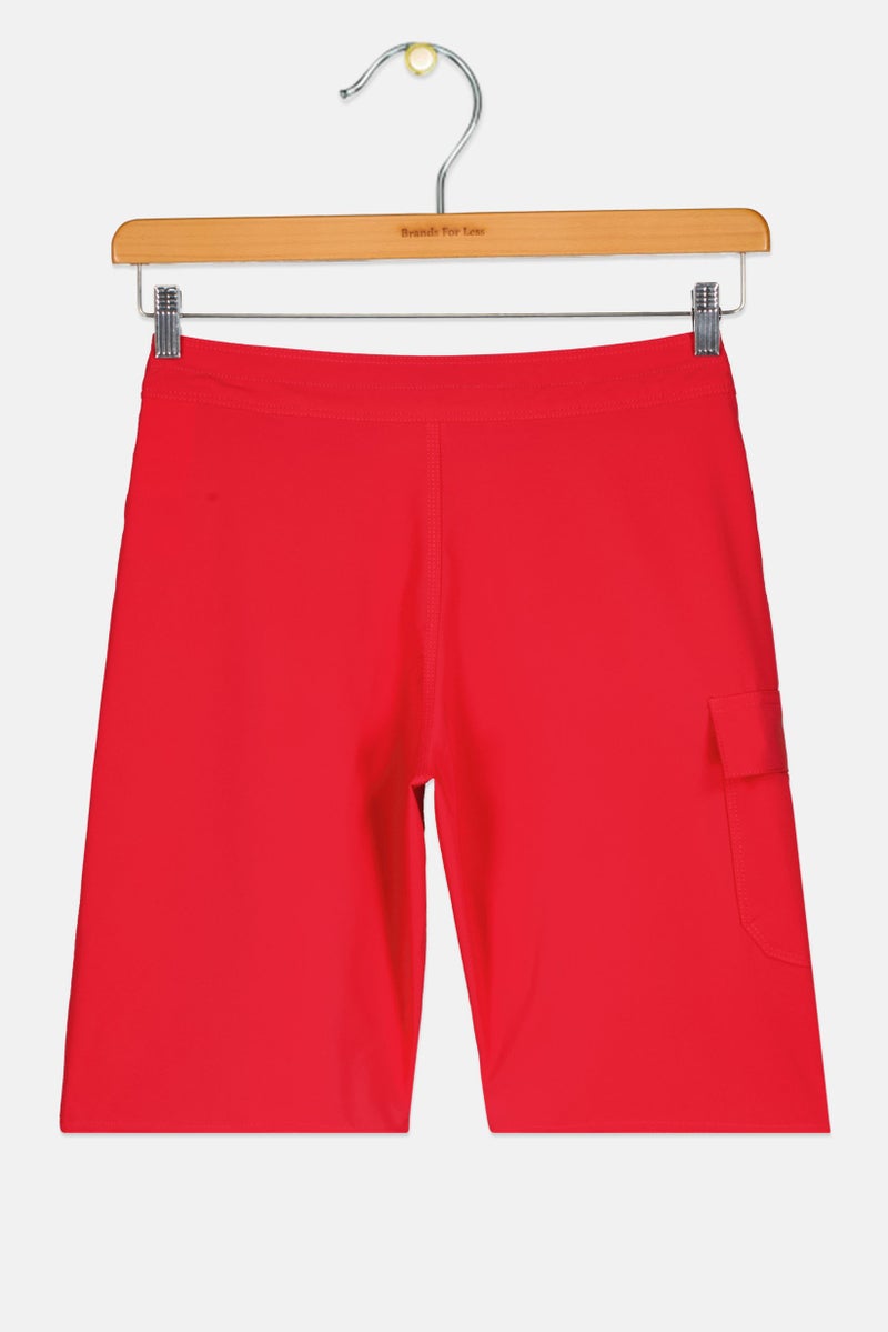 Billabong Kids Boy Brand Logo Board Shorts, Red - Image 2
