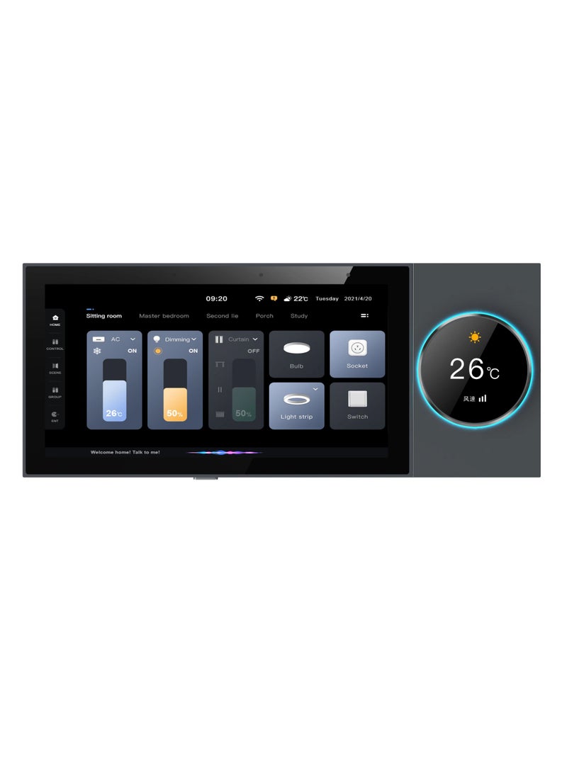 8-Inch Tuya Smart Home Central Control (Grey): Device Control + Music + WiFi/ZIGBEE - Image 3