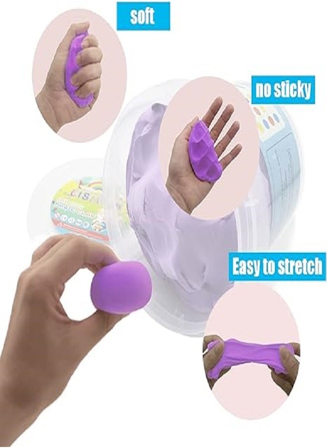 DIY Crafts 150g Ultra-light Clay Barreled Children's Manual Intellectual, Relief Soft Color Clay DIY Children's Education and Learning Toys (Purple)  - Image 2