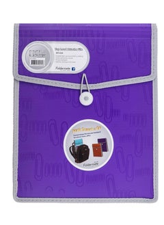 Foldermate 3-Piece A4 Size Top Load Expanding File Violet  - Image 2