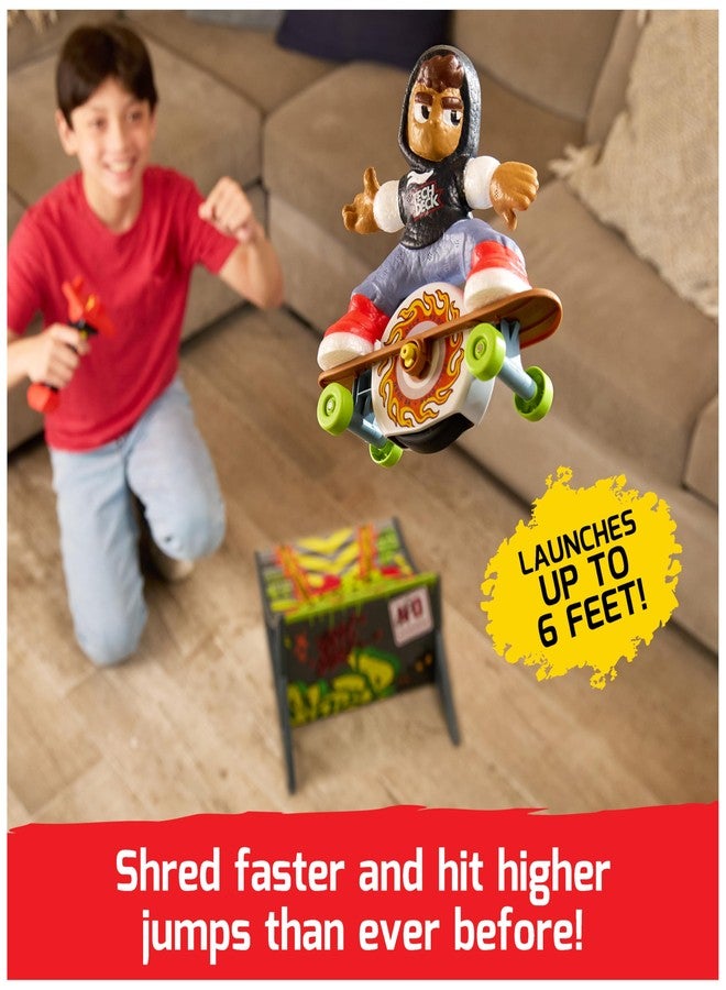 Tech Deck Shred N' Blast Sk8board, Motorized Finger Skateboard Toy with Rider & Ramp for Fast Tricks & High Jumps, Kids Toys for Boys and Girls Ages 6 & Up - Image 2